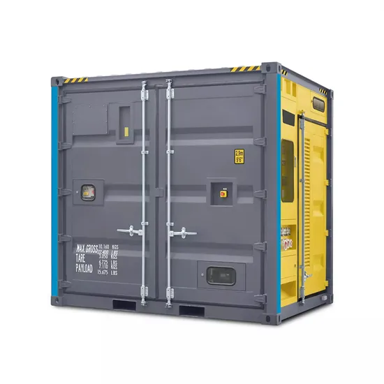 Wind-resistant mobile energy storage container for power stations